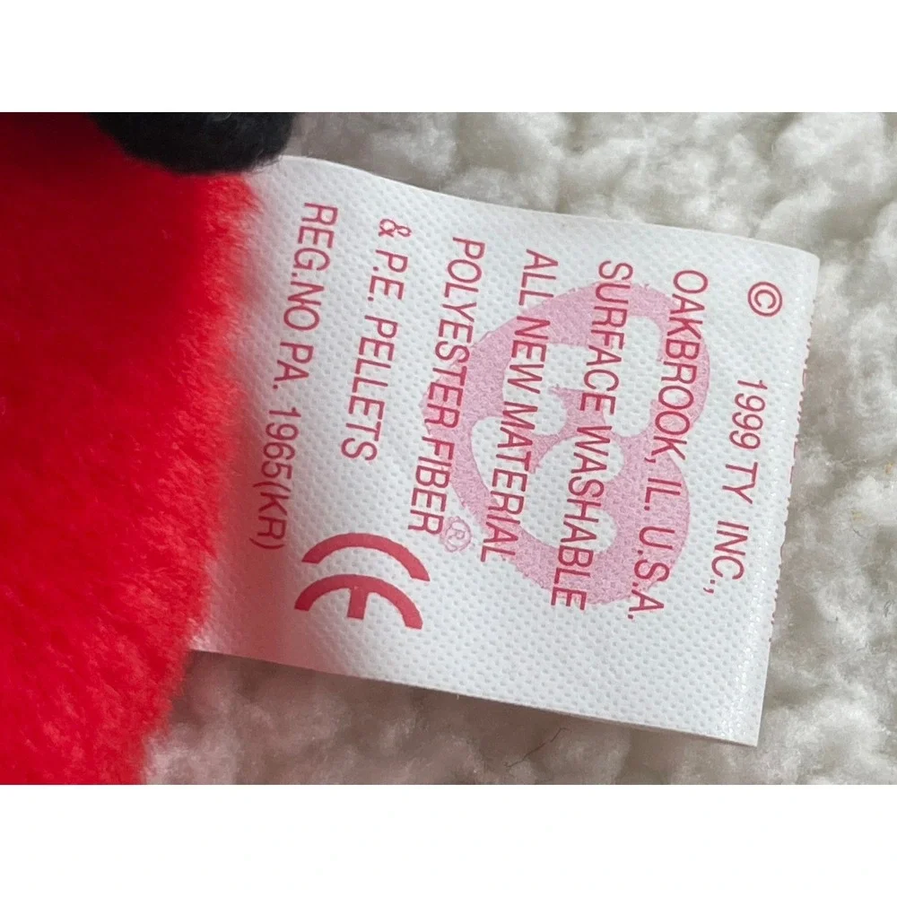 Ty Kids‎ OS Beanie Baby Mac Cardinal Red Plush Bird 1999 Collectible 4225